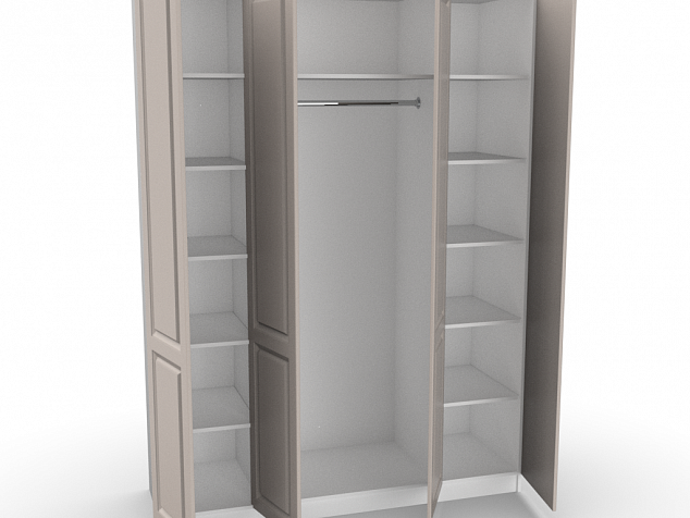 Шкаф для одежды Классик, современный стиль, 2200х1600х550