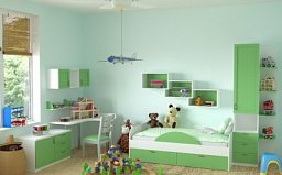 Набор детской мебели с рабочим местом и кроватью на заказ