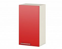 Навесной кухонный шкаф красный 710х300х290