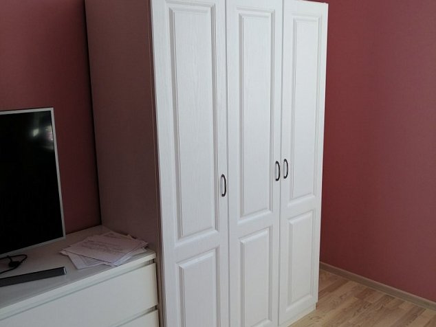 Шкаф классичкеский стиль, МДФ распашные резные двери, модуль ш6 2400х1000х600