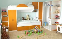 Комплект детской мебели для двоих детей на заказ